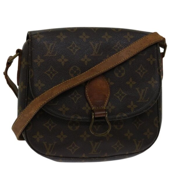 LOUIS VUITTON Monogram Saint Cloud GM Shoulder Bag M51242 LV Auth 67727 - Picture 1 of 15